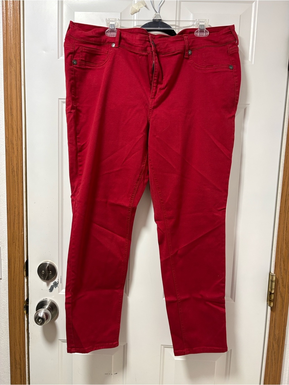 Maurices Bold Red Slim Jeggings